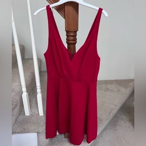NWT Urban Outfitters Red Sweetheart neckline mini dress, size M